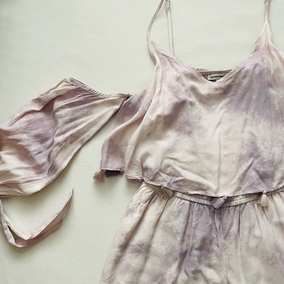 American Eagle Tie Dye Cold Shoulder Romper - Picture 3 of 8